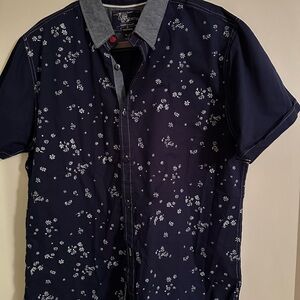 Tranquility & Mayhem Blue Floral Shirt